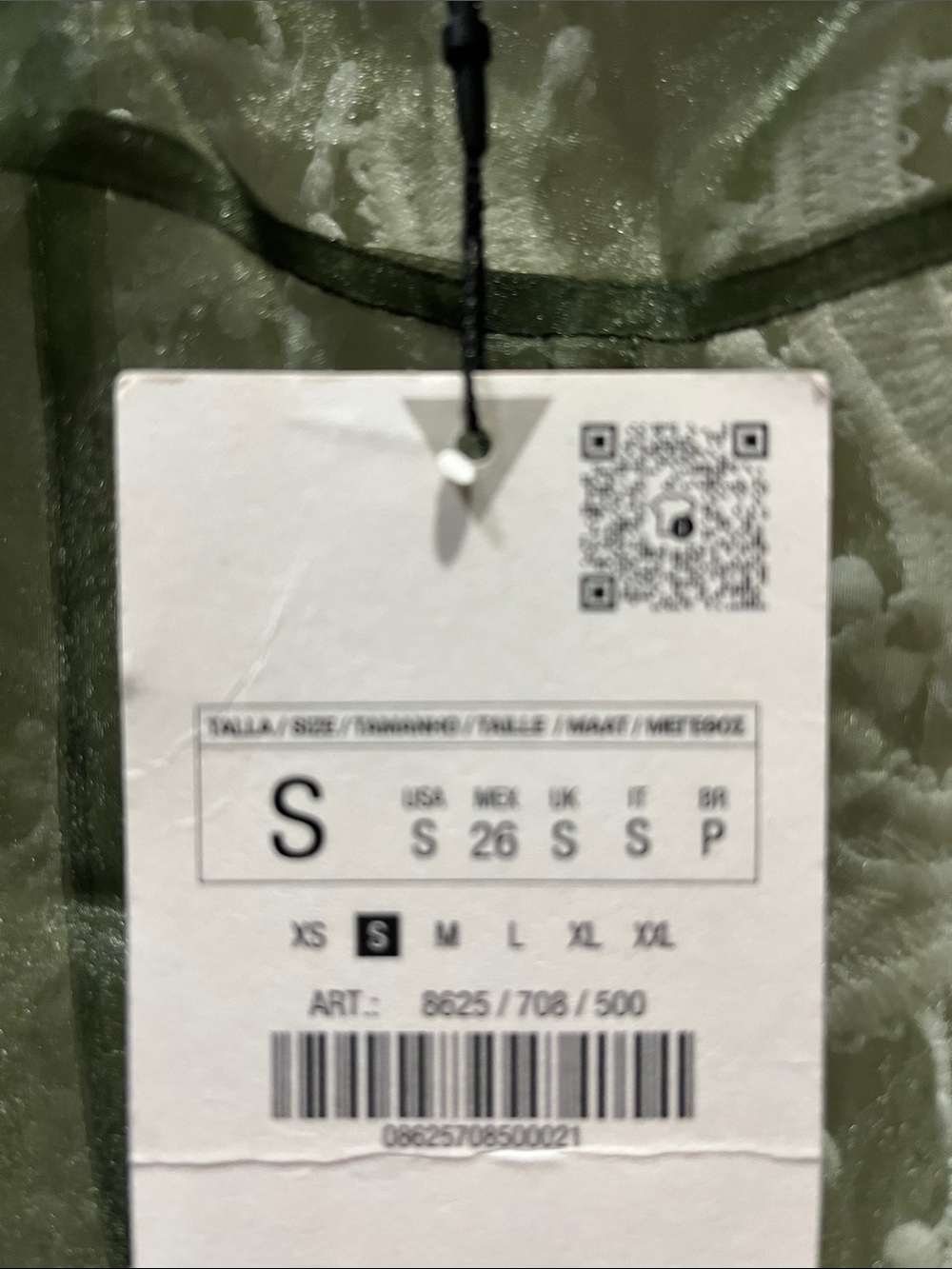 Zara Olive Sheer Sleeveless Tie-Waist Midi Dress - Picture 5 of 5